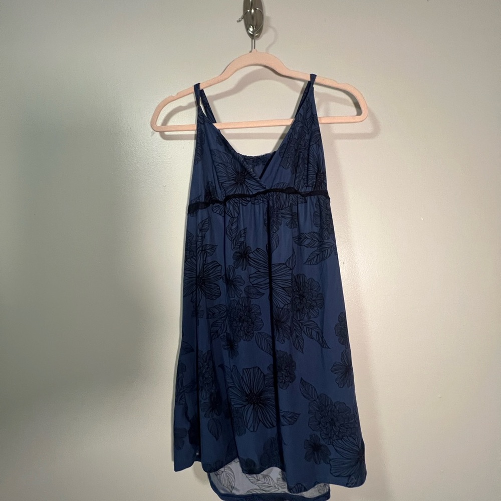 Gilligan & O'Malley blue and black Sleepwear nightie nightgown sz L